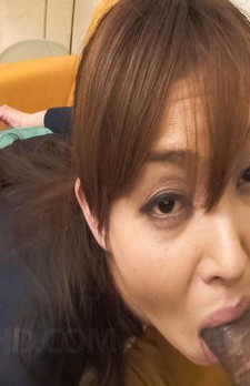 Hitomi Kanou Asian sucks tool and fucks her asshole with vibrator