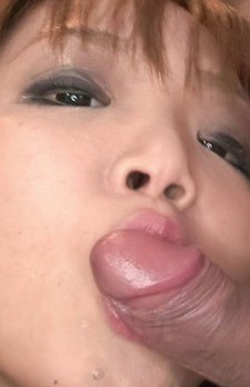 Mizuki Ishikawa Asian licks and sucks dicks till gets cum on lips