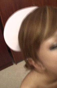 Aya Asian nurse gets cum after playing with boner in her mouth