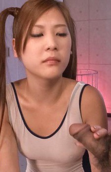 Yura Kasumi Asian with vibrator arousing her pussy sucks penis
