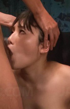 Azusa Nagasawa Asian with generous chest takes penis in mouth