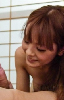 Anri Sonozaki Asian rubs dong with feet, sucks it and licks it