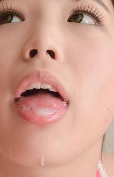 Sayaka Takahashi has cum pouring from mouth from sucked boners