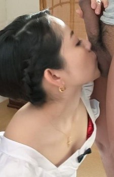 Anna Mihashi Asian strokes two shlongs and kisses the balls